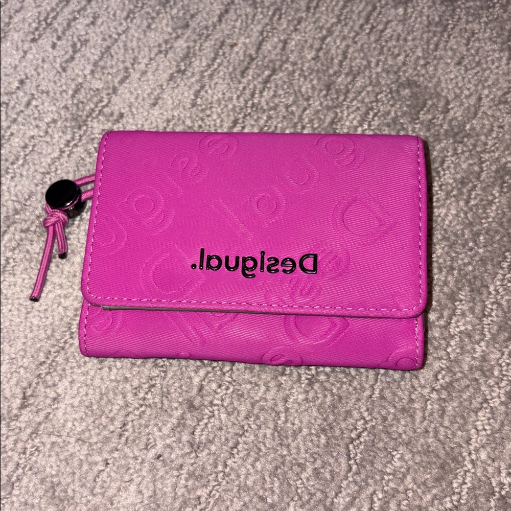 Desigual Fuchsia Embossed Wallet